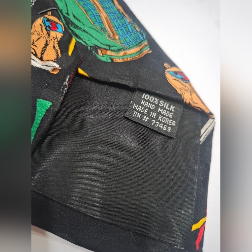 Addiction Stylish Multiclors Golf Gear Men's Tie - Picture 4 of 6